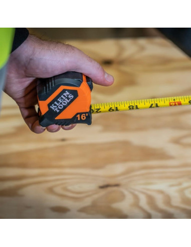 Cinta Métrica Klein Tools 9516 Doble Gancho 4.9m Nylon