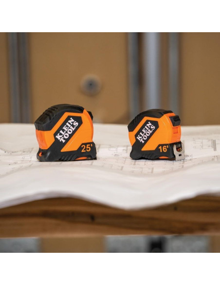 Cinta Métrica Klein Tools 9516 Doble Gancho 4.9m Nylon