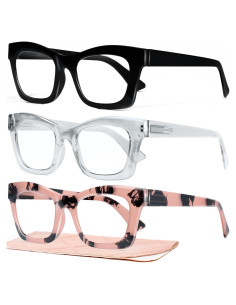 Gafas de Lectura CCVOO 6 Pack Estilo Oprah 2.5x Luz Azul