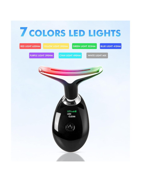 Masajeador Facial Sunpint ES-1081 7 Colores y Térmico