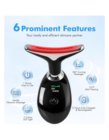 Masajeador Facial Sunpint ES-1081 7 Colores y Térmico