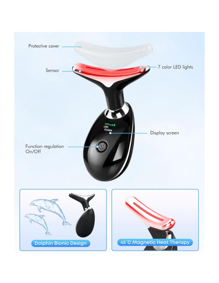 Masajeador Facial Sunpint ES-1081 7 Colores y Térmico