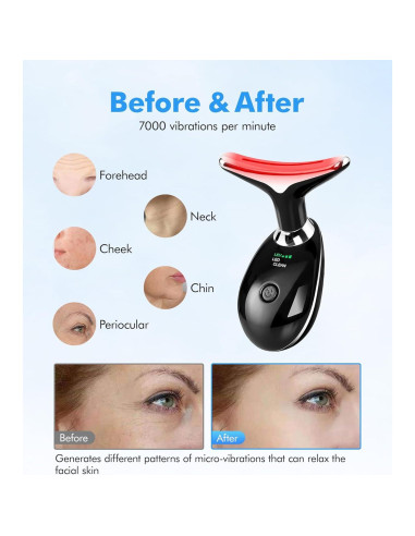 Masajeador Facial Sunpint ES-1081 7 Colores y Térmico