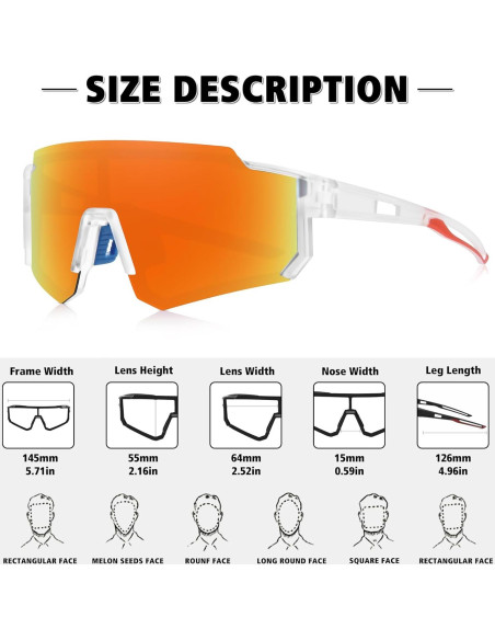 Gafas de sol polarizadas STORYCOAST UV400 para deportes Gafas de sol polarizadas STORYCOAST UV400 para deportes