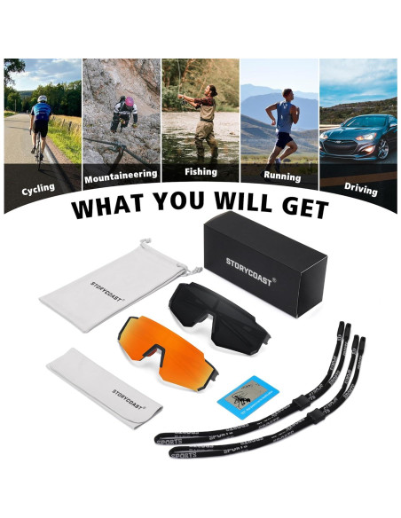 Gafas de sol polarizadas STORYCOAST UV400 para deportes Gafas de sol polarizadas STORYCOAST UV400 para deportes