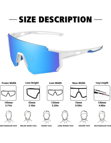 Gafas de sol polarizadas STORYCOAST UV400 para deportes