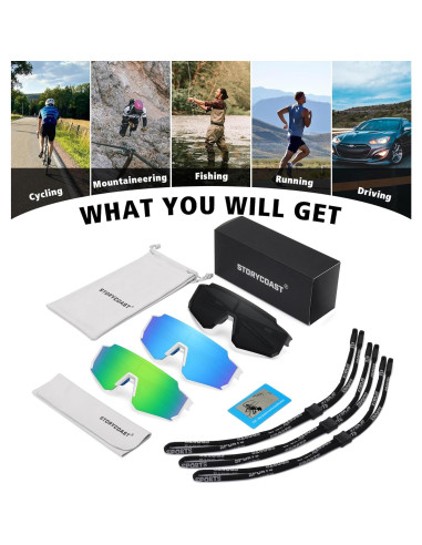 Gafas de sol polarizadas STORYCOAST UV400 para deportes