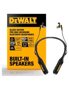 Auriculares Bluetooth DEWALT Jobsite Pro Max con Altavoces 60h