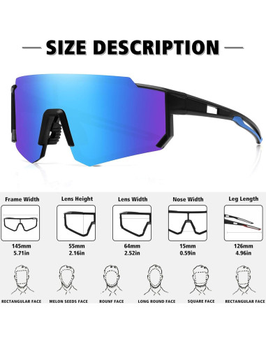 Gafas de sol polarizadas STORYCOAST UV400 para deportes