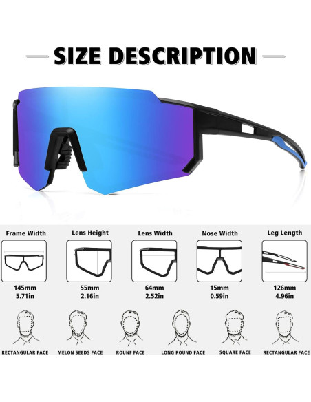 Gafas de sol polarizadas STORYCOAST UV400 para deportes Gafas de sol polarizadas STORYCOAST UV400 para deportes