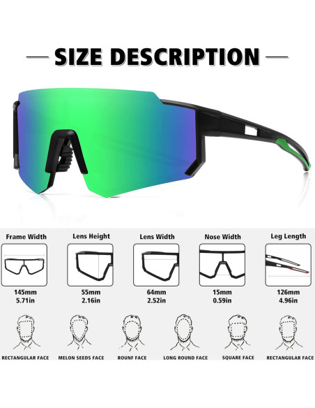 Gafas de sol polarizadas STORYCOAST UV400 para deportes Gafas de sol polarizadas STORYCOAST UV400 para deportes