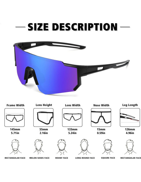 Gafas de sol polarizadas STORYCOAST para deportes UV400 Gafas de sol polarizadas STORYCOAST para deportes UV400