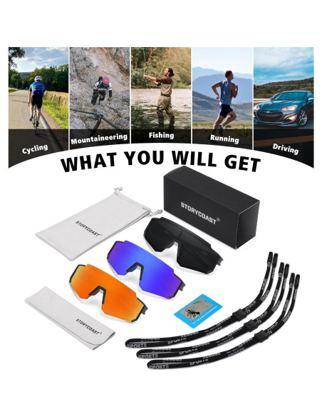 Gafas de sol polarizadas STORYCOAST para deportes UV400 Gafas de sol polarizadas STORYCOAST para deportes UV400