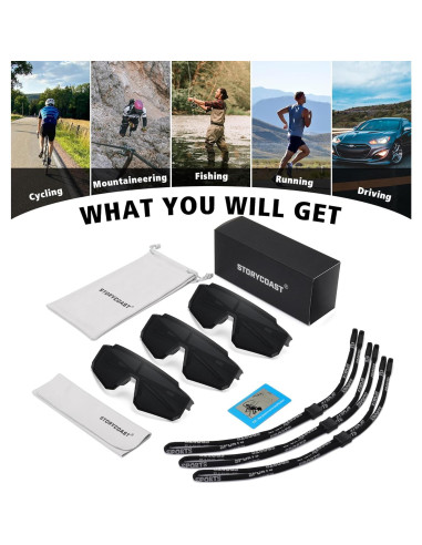 Gafas de sol polarizadas STORYCOAST UV400 para deportes