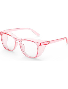Gafas de Seguridad MORK&SUKY Antivaho Rosa para Laboratorio 2