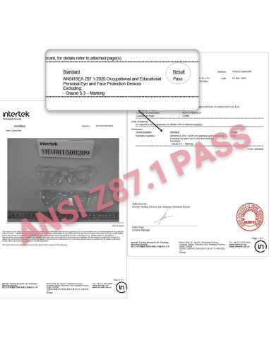 Gafas de Seguridad MORK&SUKY Antivaho Rosa para Laboratorio