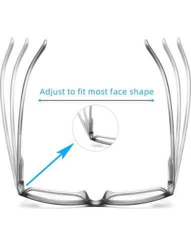 Gafas de lectura DONGDI 4 Pack Anti Luz Azul UV400