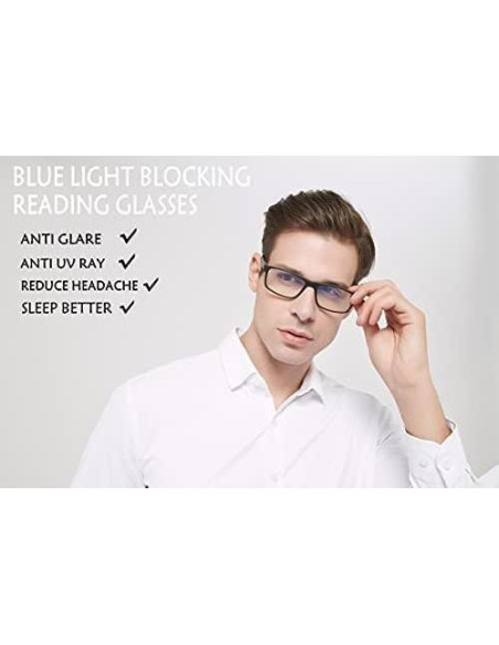 Gafas de lectura DONGDI 4 Pack Anti Luz Azul UV400 Gafas de lectura DONGDI 4 Pack Anti Luz Azul UV400