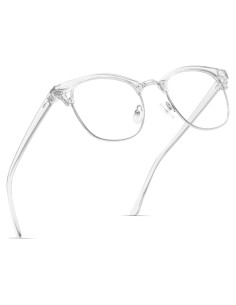 Gafas Anti Luz Azul AOMASTE Unisex Marco Plateado