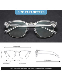 Gafas Anti Luz Azul AOMASTE Unisex Marco Plateado 2