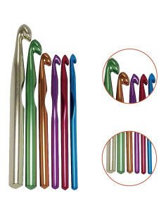 Juego de Ganchillos de Aluminio Yarniss 7-15mm con Estuche 2