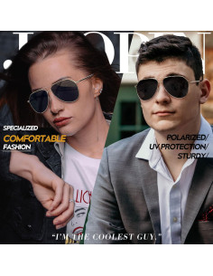 Gafas de Sol Joopin Aviador Metálicas Polarizadas UV400 2