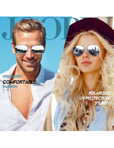 Gafas de sol polarizadas Joopin metálicas UV400 para hombres 2