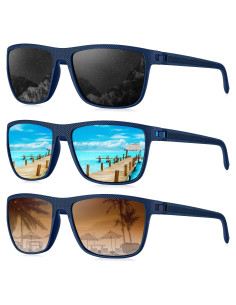 Gafas de Sol KALIYADI Polarizadas UV400 3 Paquete Clásicas