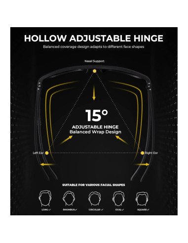 Gafas de sol KALIYADI polarizadas UV400 3 Pack clásico