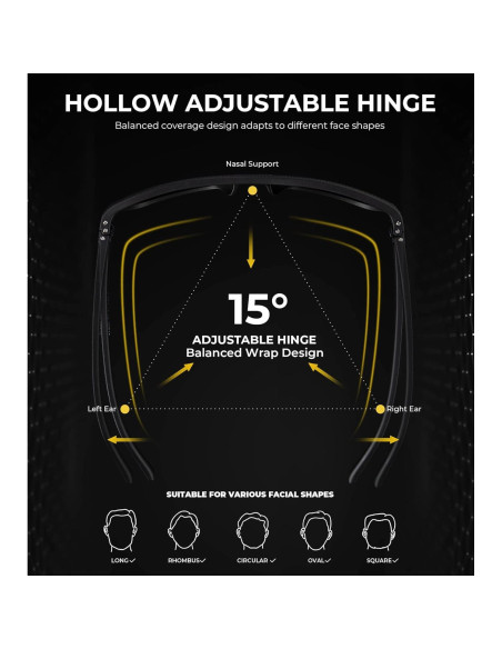 Gafas de sol KALIYADI polarizadas UV400 3 Pack clásico