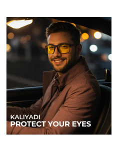 Gafas de sol KALIYADI visión nocturna marrón 3 piezas 2