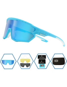 Gafas de sol deportivas GIEADUN con 3 lentes intercambiables 2