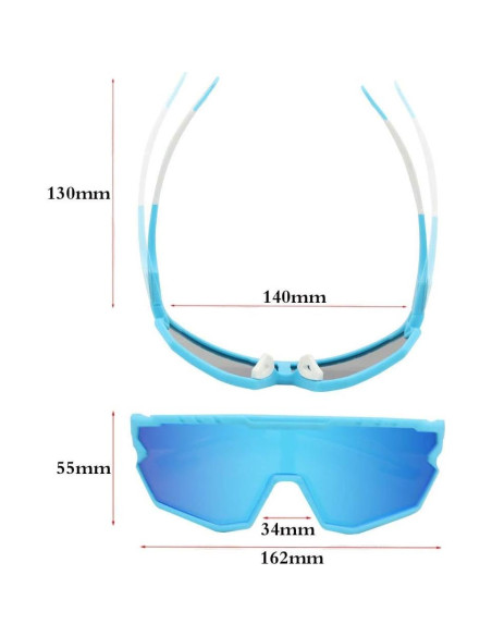Gafas de sol deportivas GIEADUN con 3 lentes intercambiables