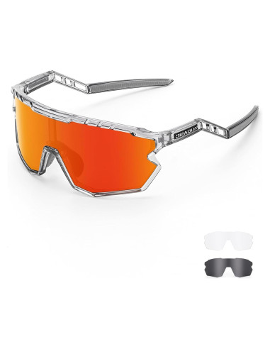 Gafas de sol deportivas GIEADUN con 3 lentes intercambiables