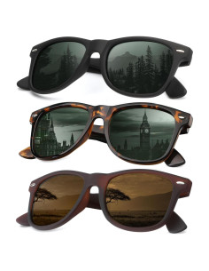 Gafas de Sol KALIYADI Polarizadas Unisex 100% UV - 3 Paquetes