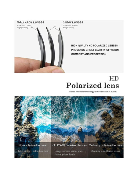 Gafas de sol KALIYADI polarizadas unisex con protección UV