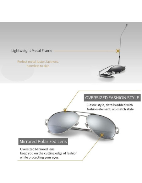 Gafas de Sol Oversize Sungait - Lentes Polarizados 60mm
