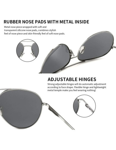 Gafas de Sol Oversize Sungait - Lentes Polarizados 60mm