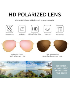 Gafas de Sol Oversized Sungait - Lentes Polarizados HD 2