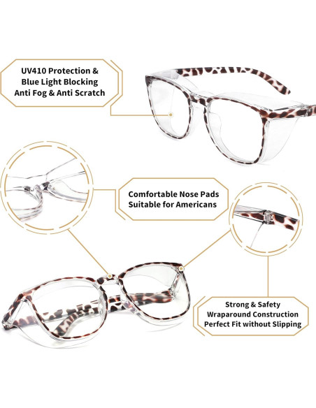 Gafas de seguridad Alsenor antiempañantes UV luz azul