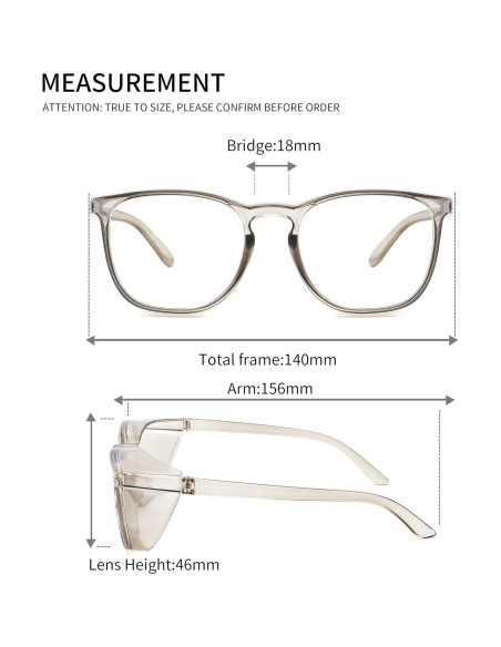 Gafas de seguridad Alsenor Anti luz azul UV 2 paquetes