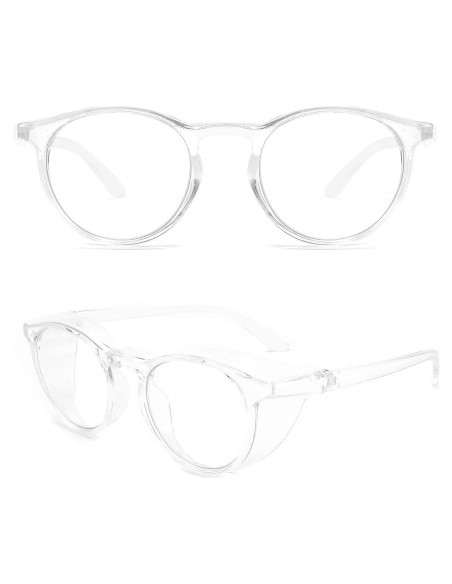 Gafas de seguridad Alsenor redondas transparentes UV y luz azul