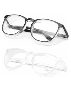 Gafas de seguridad Alsenor 2 paquetes Negro + Claro UV