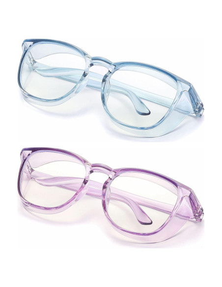 Gafas de seguridad Alsenor UV y luz azul 2 paquetes