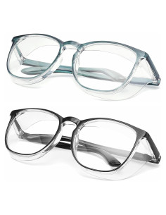 Gafas de seguridad Alsenor UV y luz azul - 2 paquetes