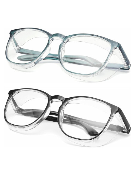 Gafas de seguridad Alsenor UV y luz azul - 2 paquetes