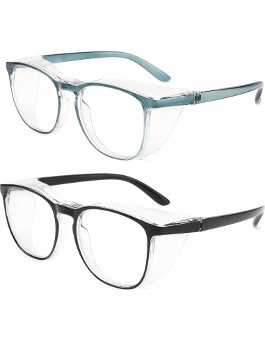 Gafas de seguridad Alsenor UV y luz azul - 2 paquetes