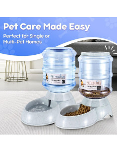 Comederos y Bebederos Automáticos Flexzion 3.78L para Mascotas 2