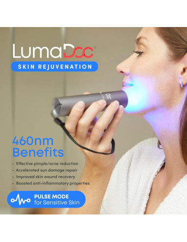 Antorcha de Terapia de Luz Roja y Azul LumaDoc 460-940nm