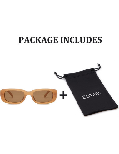 Gafas de Sol BUTABY Rectangulares UV400 para Mujeres